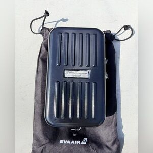 Salvatore Ferragamo hard-shell amenity kit (complete and unused)